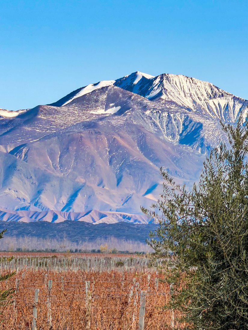 A lone Andes peak