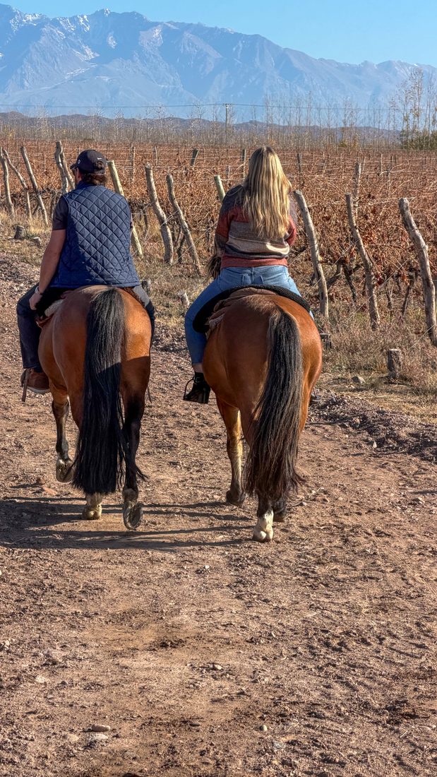 Riders heading toward the Andes